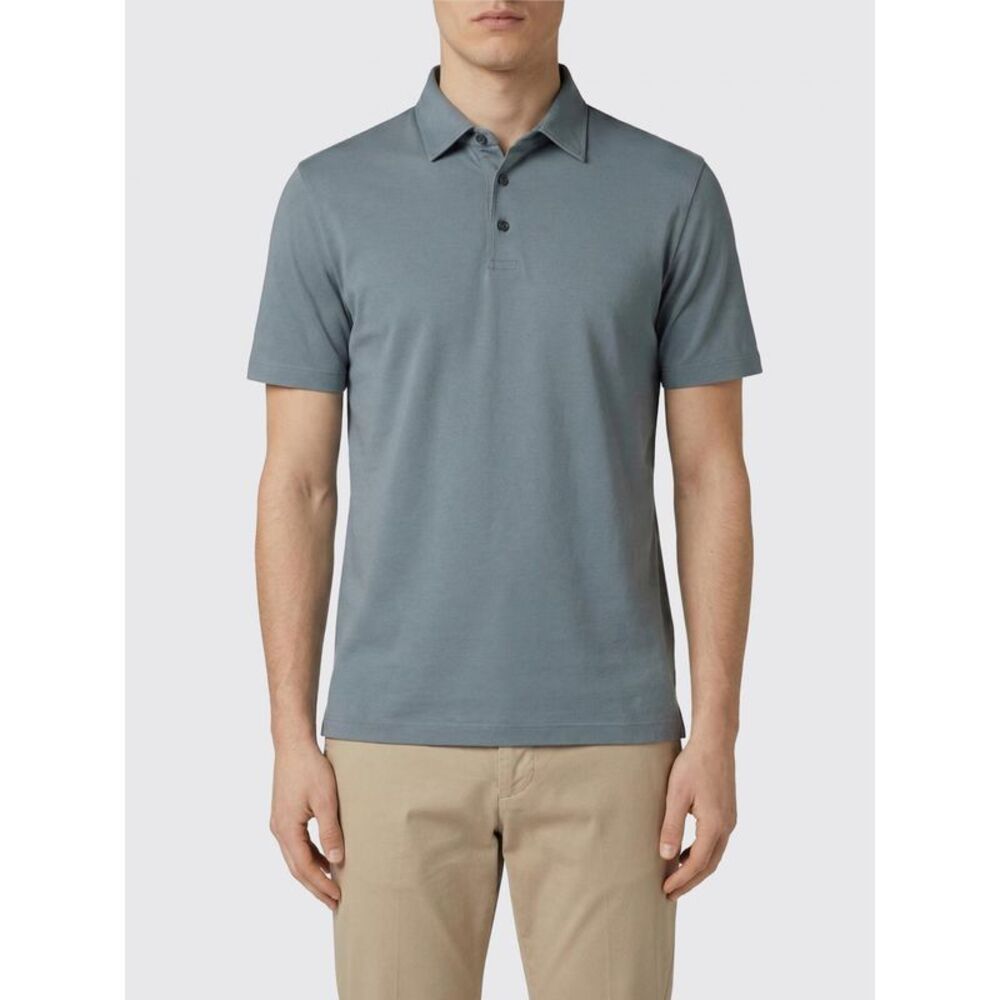 Zanone Men Zanone Basic Cotton Polo Shirt